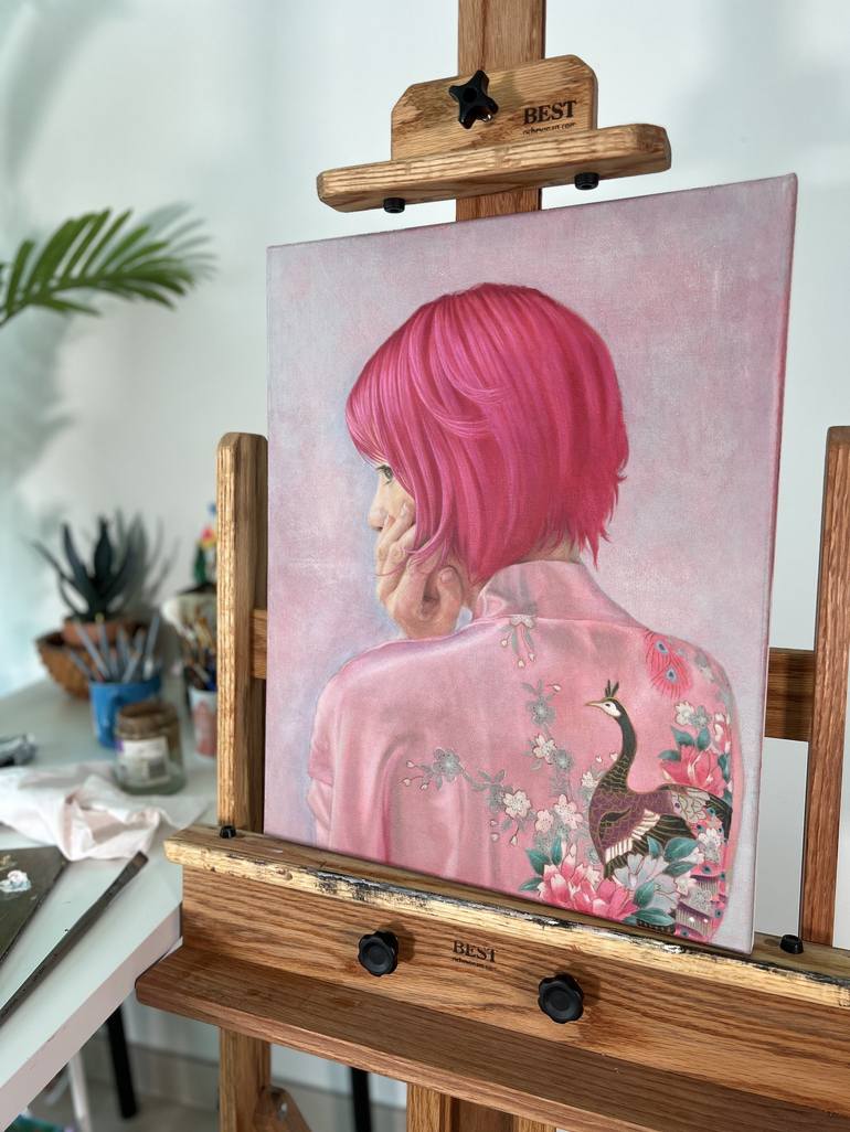 Original Portrait Painting by Kathrine Young