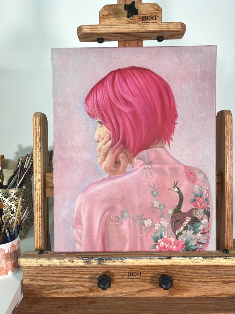 Original Portrait Painting by Kathrine Young