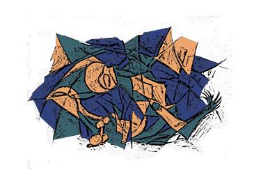 Print of Cubism Abstract Printmaking by Ozan Batman