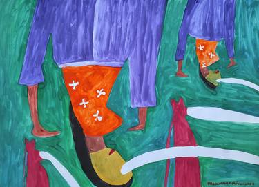 Print of Abstract People Paintings by Madusan Sivam