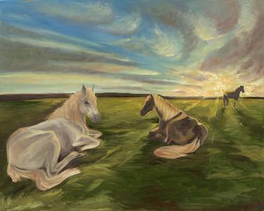 Original Fine Art Horse Paintings by Meghan Guilfoil