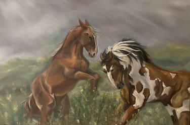 Original Impressionism Horse Paintings by Meghan Guilfoil