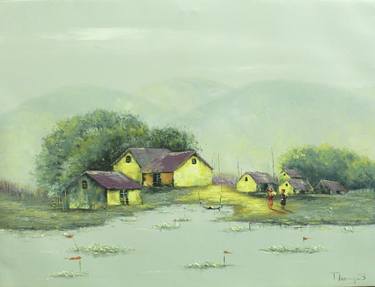 Original Fine Art Landscape Paintings by Thang Tran