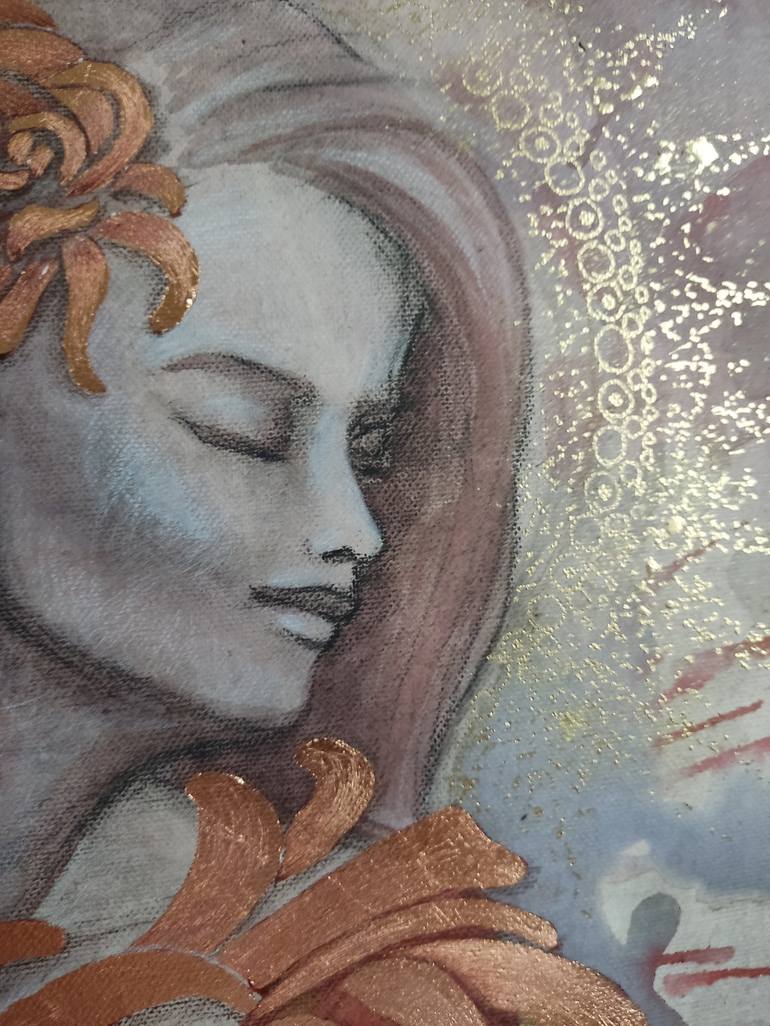 Original Art Deco Women Painting by Anna Goldbrook