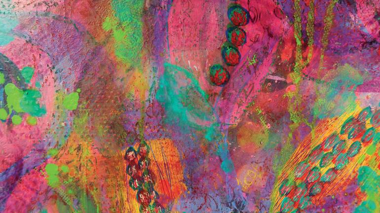 Original Abstract Expressionism Abstract Painting by Munazza Qasim