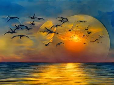 Birds Across the Sunrise thumb