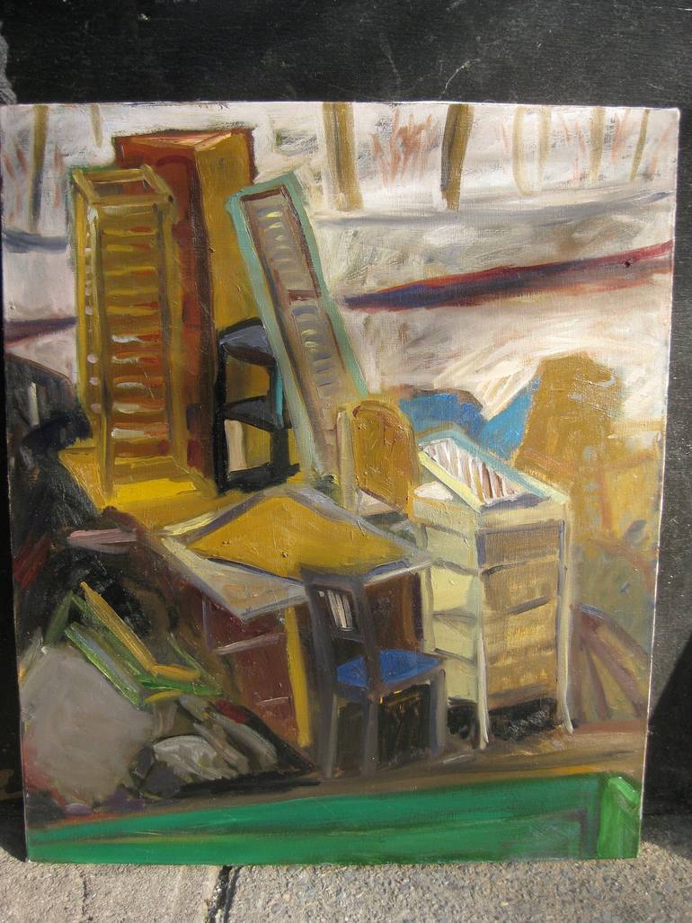 Garbage Still Life Painting by Maria Doubrovskaia | Saatchi Art