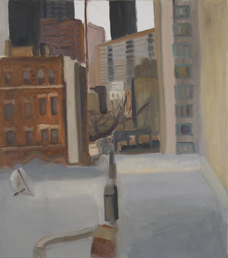 Rooftop Painting by Maria Doubrovskaia | Saatchi Art