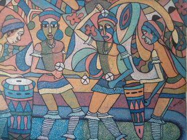 Original Culture Paintings by Michael Sowah Abigi-Doo Okpoti