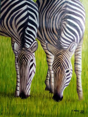 Print of Animal Paintings by Michael Sowah Abigi-Doo Okpoti
