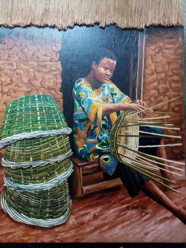 Original Realism Business Paintings by Michael Sowah Abigi-Doo Okpoti