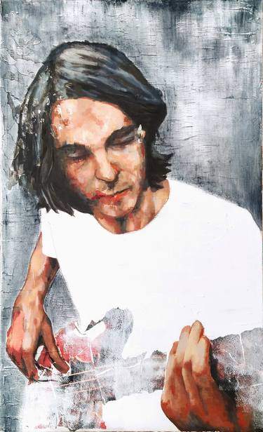 Original Portraiture Men Painting by CHIARA COLEDO