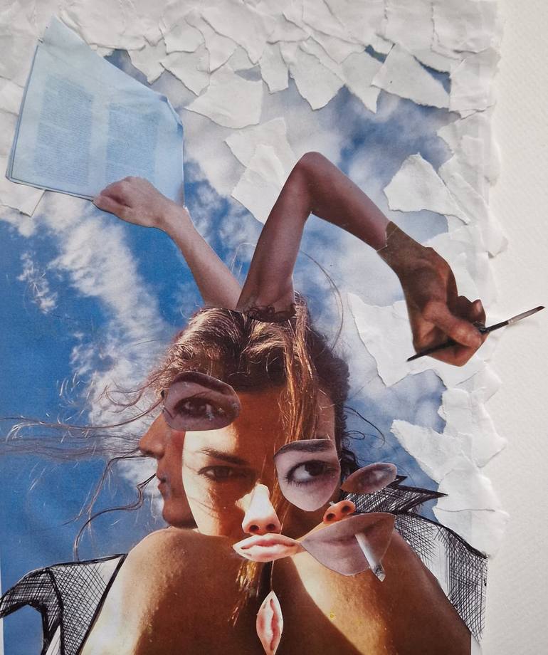 Original Figurative Family Collage by Chiara Coledo