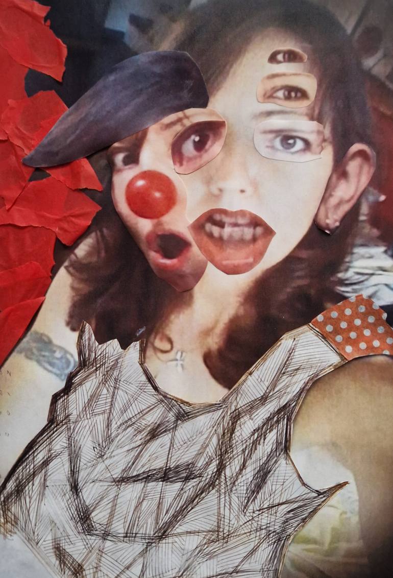 Original Figurative Family Collage by Chiara Coledo