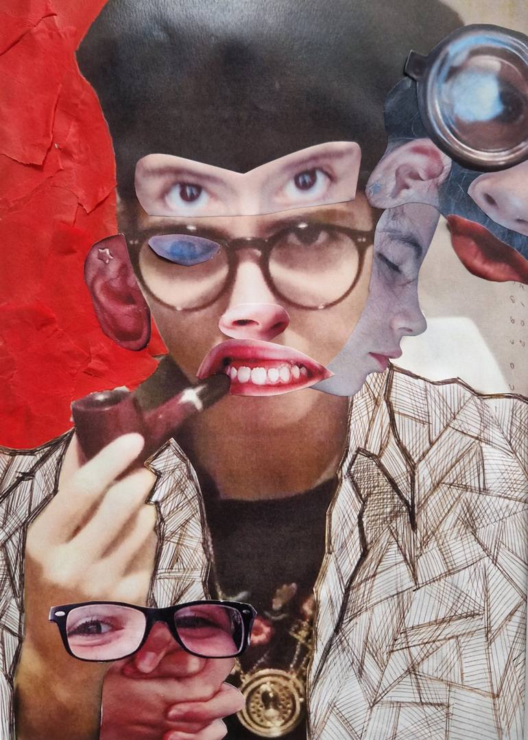 Original Figurative Family Collage by Chiara Coledo