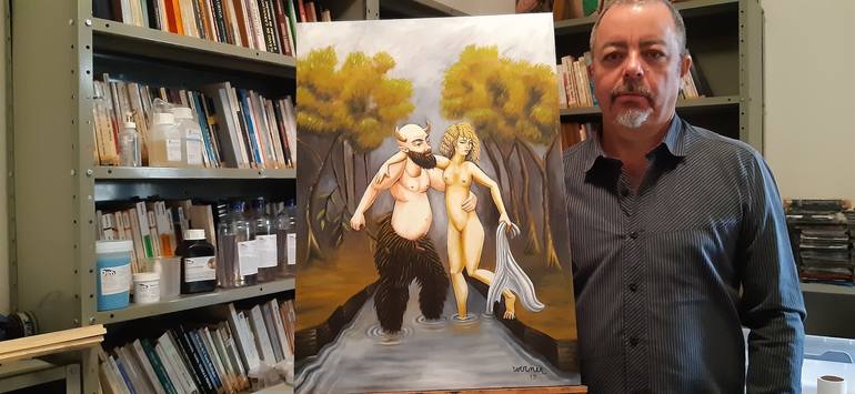 Original Classical mythology Painting by Joao Werner
