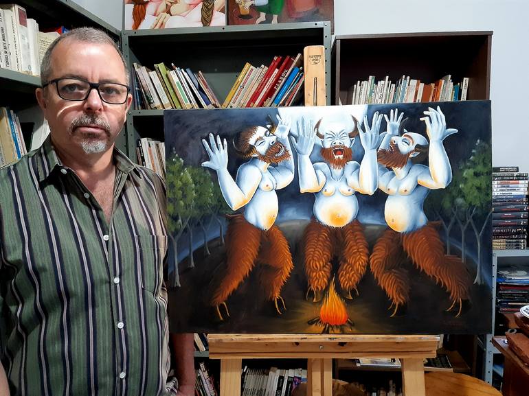 Original Classical mythology Painting by Joao Werner