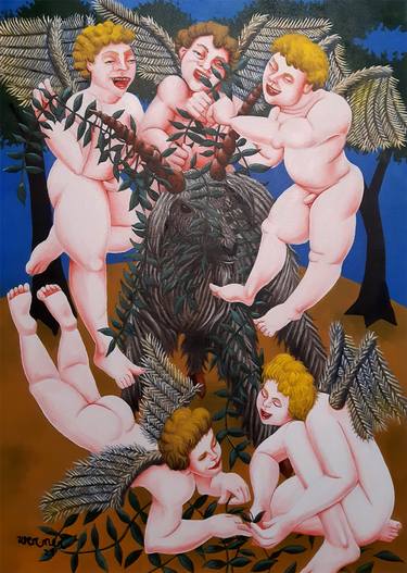 Original Classical mythology Paintings by Joao Werner