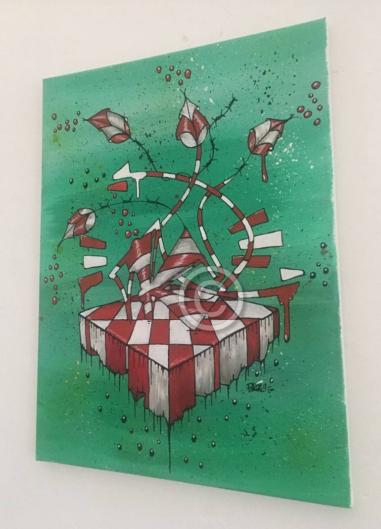 Original Street Art Graffiti Painting by Pascal Kowalewski