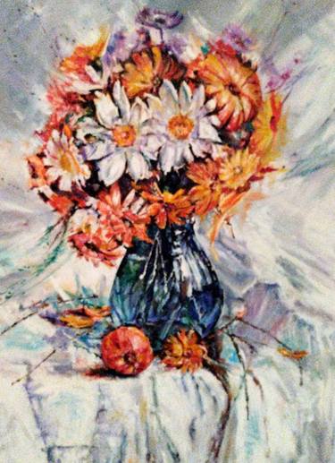 Original Floral Paintings by Elvira Nalbat