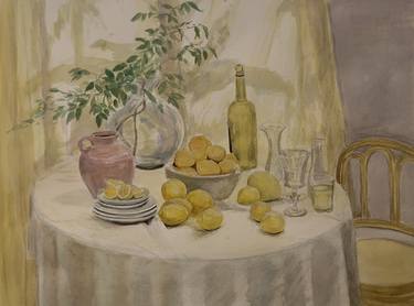 Original Fine Art Food & Drink Paintings by Joy Liu