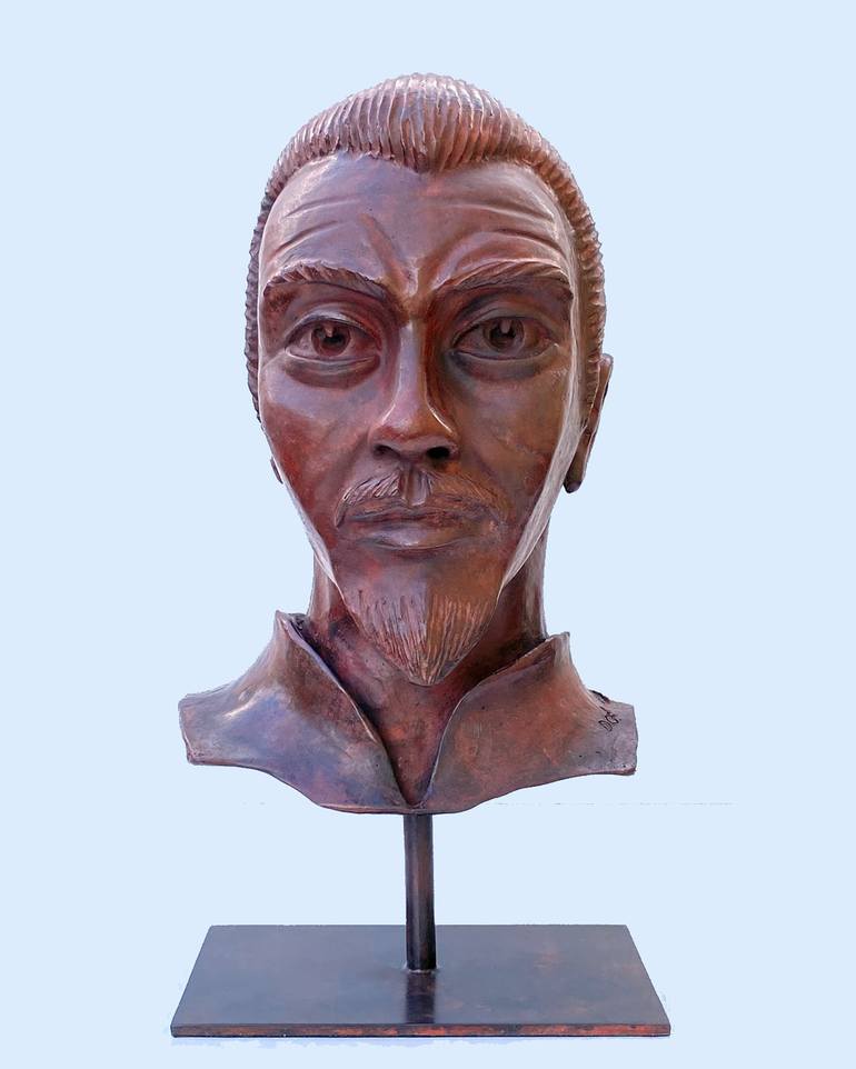 Original Portrait Sculpture by Marcos DE OLIVEIRA SOUSA