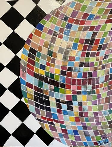 Original Pop Art Geometric Paintings by Beatrice Iordache