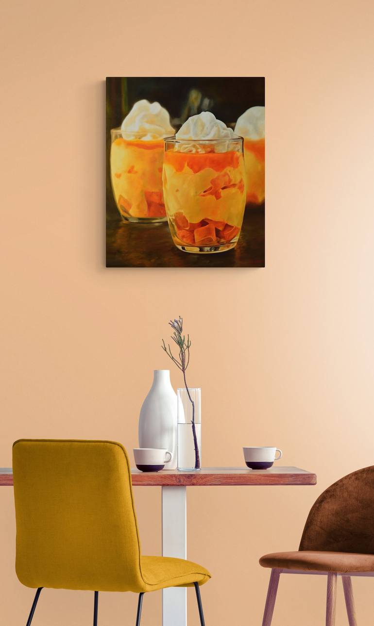 Original Realism Food & Drink Painting by Istvan Cene gal