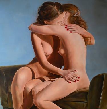 Original Realism Love Paintings by Istvan Cene gal