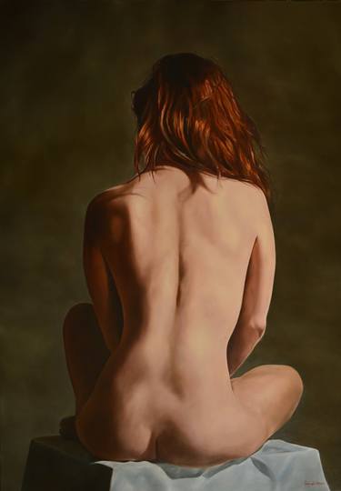 Original Realism Nude Paintings by Istvan Cene gal