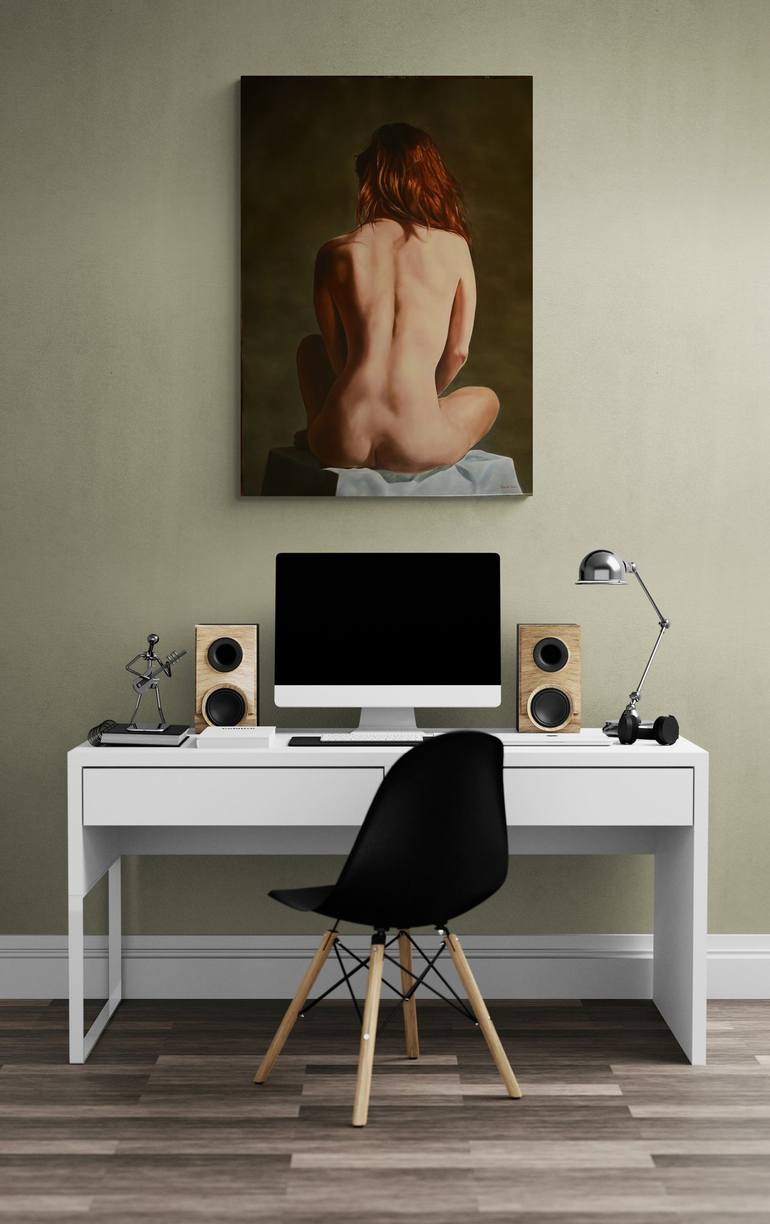 Original Nude Painting by Istvan Cene gal