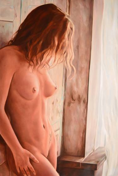 Original Realism Nude Paintings by Istvan Cene gal