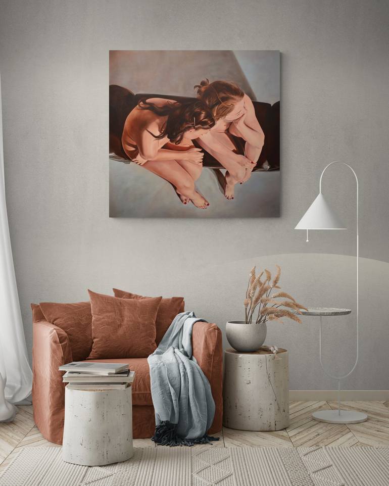 Original Realism Nude Painting by Istvan Cene gal