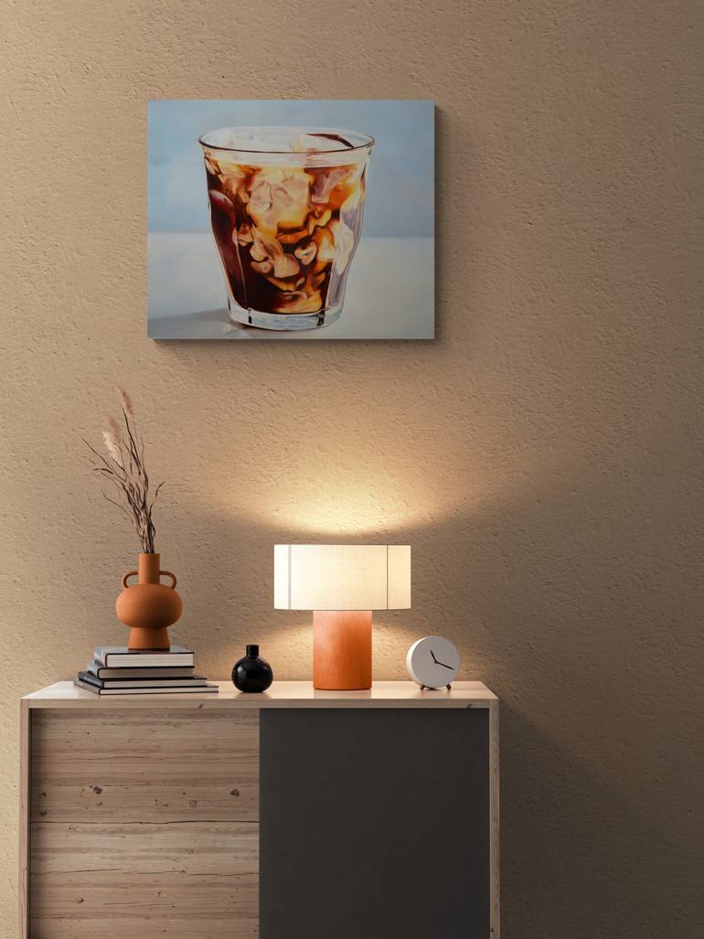 Original Modernism Food & Drink Painting by Istvan Cene Gal