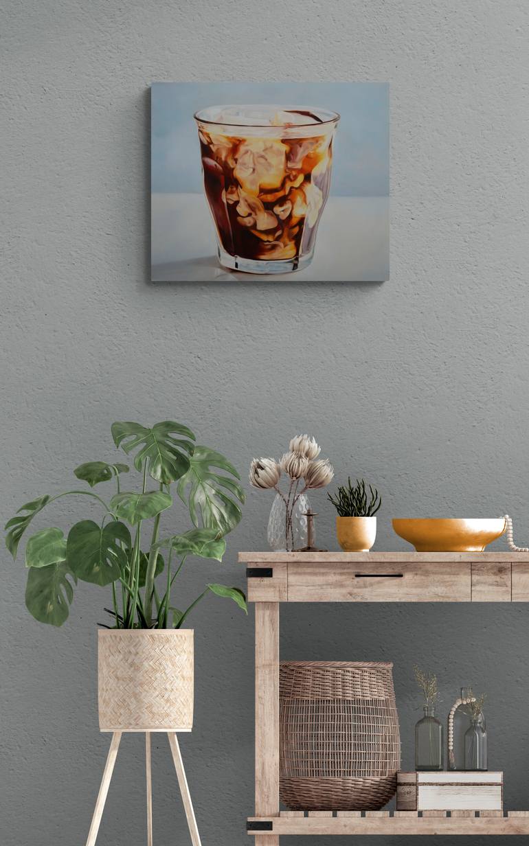 Original Modernism Food & Drink Painting by Istvan Cene Gal