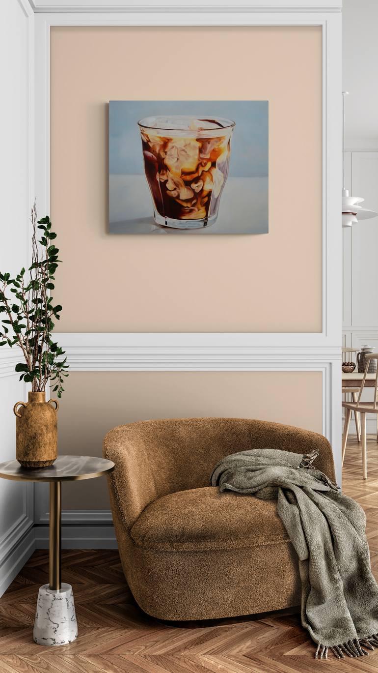 Original Modernism Food & Drink Painting by Istvan Cene Gal