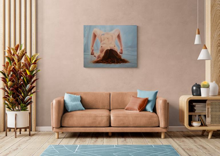 Original Figurative Nude Painting by Istvan Cene Gal