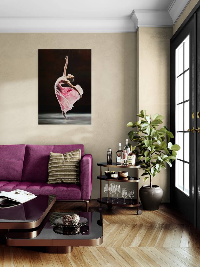 Original Figurative Women Painting by Istvan Cene Gal