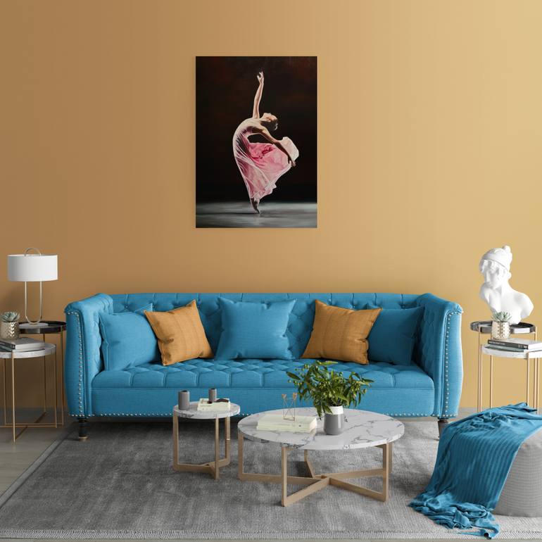 Original Figurative Women Painting by Istvan Cene Gal