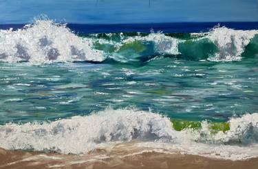 Original Impressionism Beach Paintings by Karen Wride