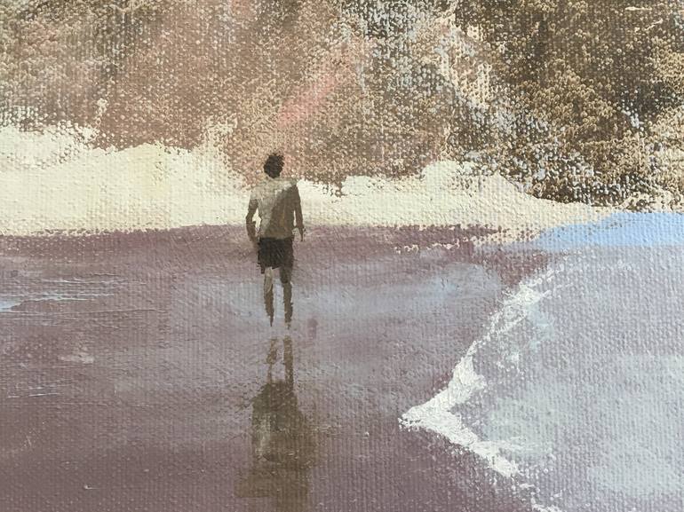 Original Impressionism Beach Painting by Karen Wride