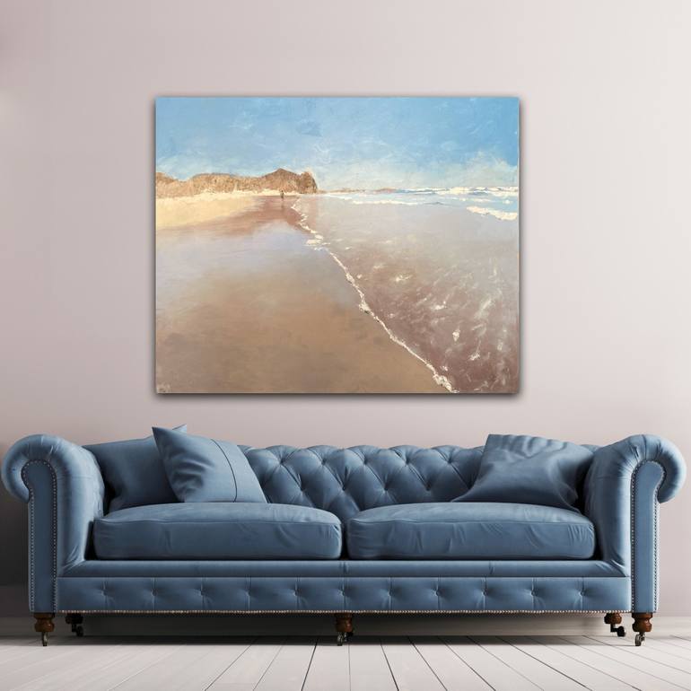 Original Impressionism Beach Painting by Karen Wride