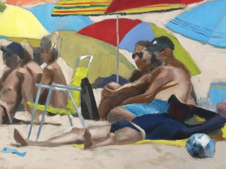 Original Beach Painting by Karen Wride