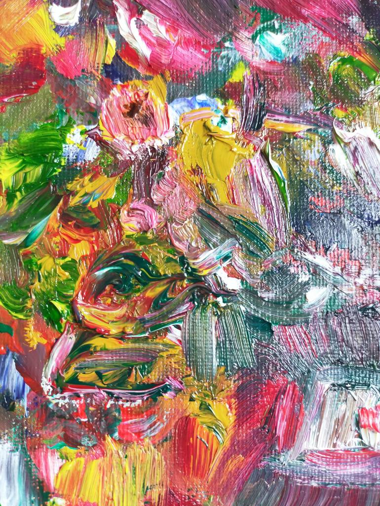Original Abstract Expressionism Portrait Painting by Anna Margatova
