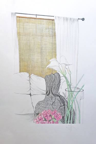 Original Still Life Drawings by Leetta Douglas