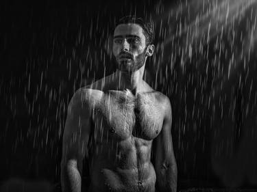 Rain on me. A male nude. thumb