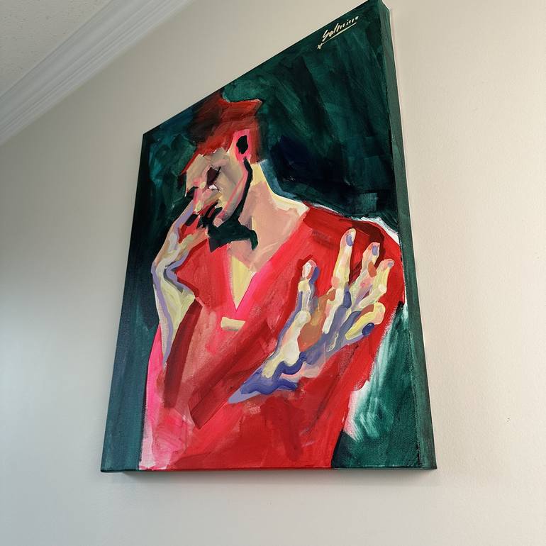 Original Portrait Painting by SunShine Roof