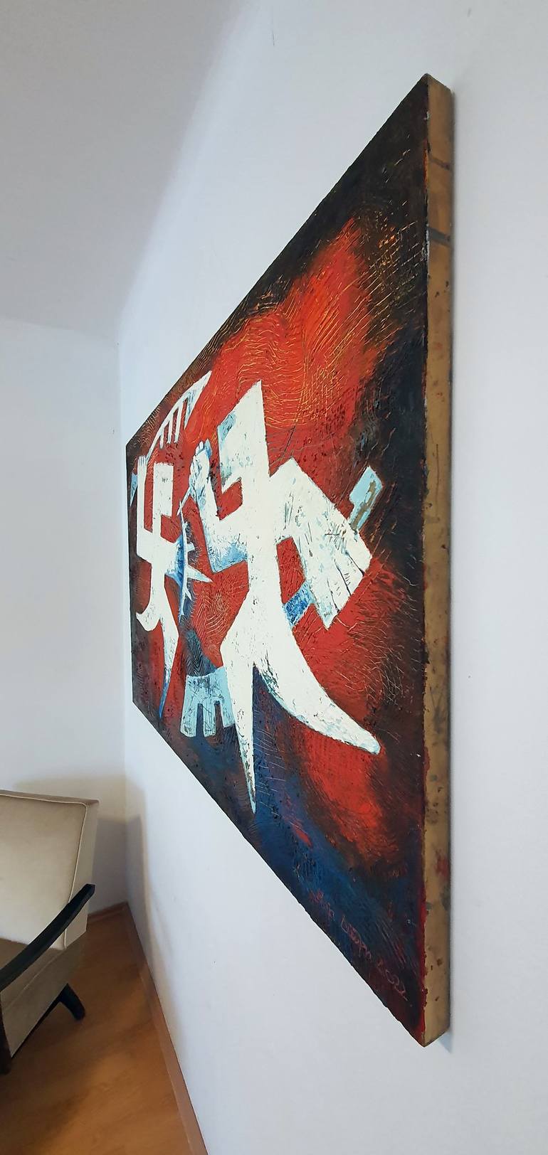 Original Abstract People Painting by Maja Dimitrijevic