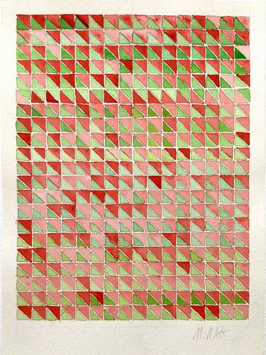 Original Abstract Geometric Paintings by Maureen Nollette