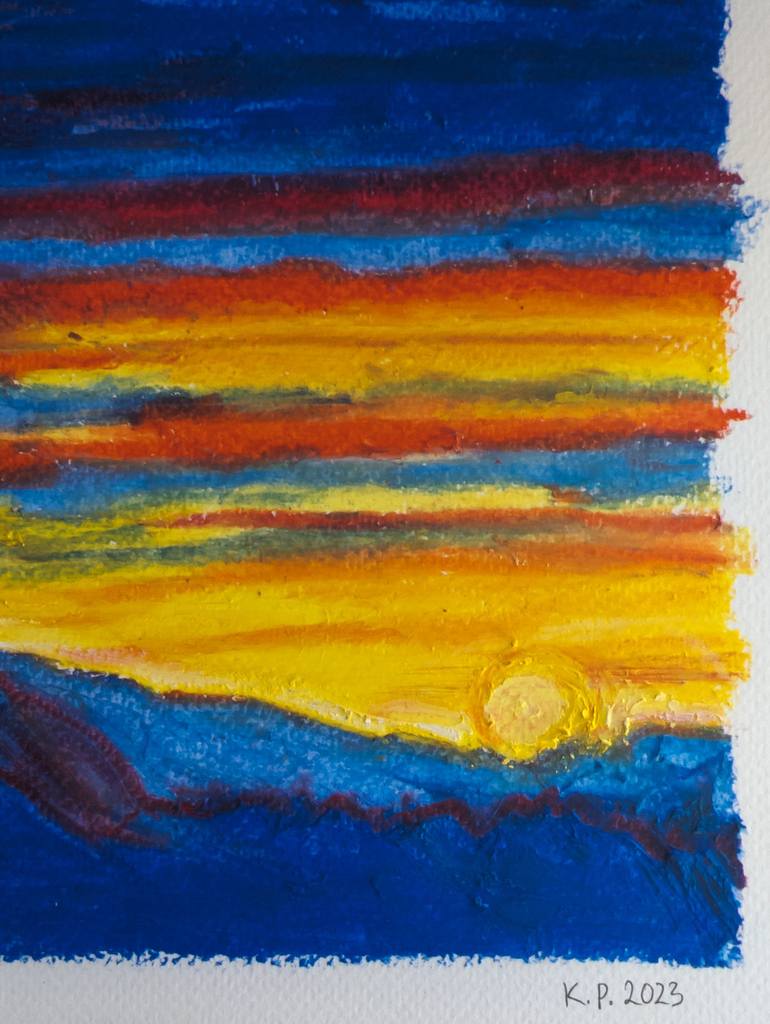 Original Fauvism Landscape Drawing by Katherine Pieniazek